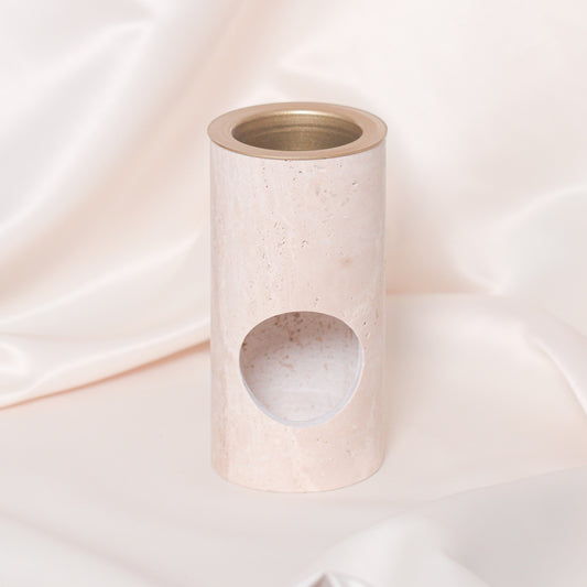 Travertine Incense Cylinder