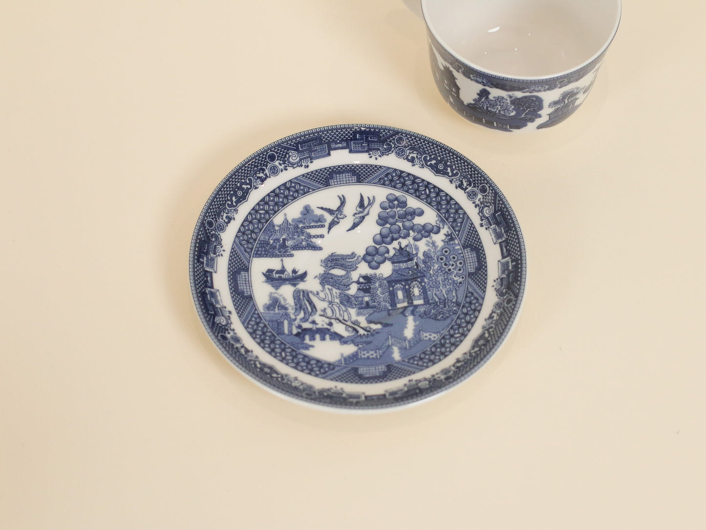 Blue Willow Cup & Saucer