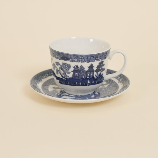 Blue Willow Cup & Saucer