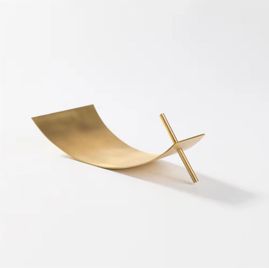 Brass Sailboat Incense Holder